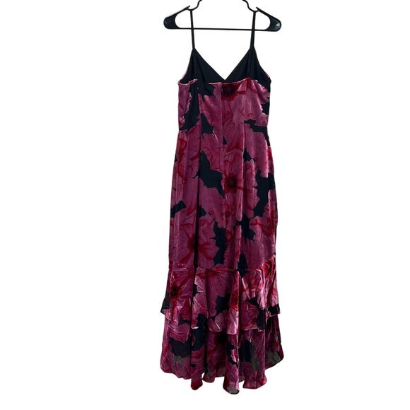HUTCH Pink Floral Ruffle High Low Dress Size 6 NWT Cocktail Wedding Guest - Picture 4 of 8